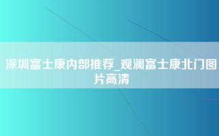 深圳富士康内部推荐_观澜富士康北门图片高清