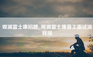 观澜富士康招聘_观澜富士康普工面试流程图